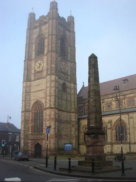 St John the Baptist's Church, Atherton, the local landmark of M46