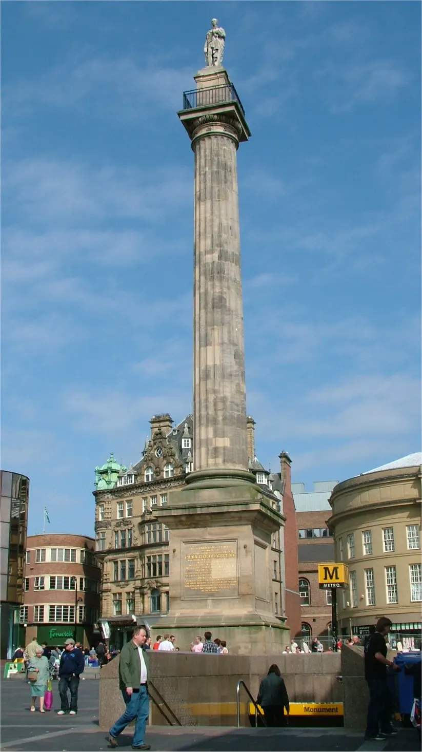 Grey's Monument, the local landmark of NE1