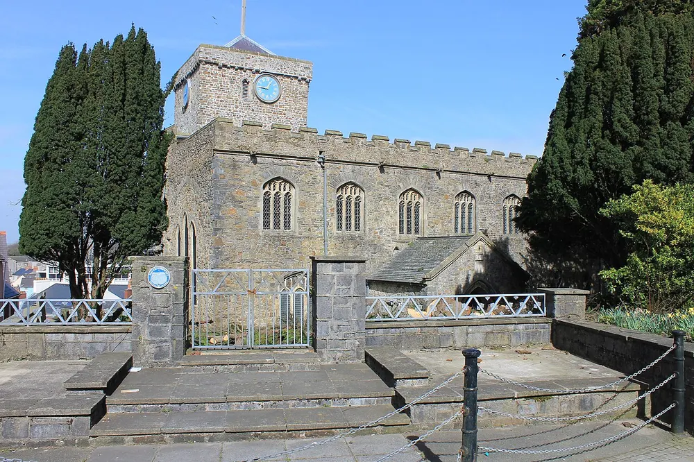 St Mary's Church, Haverfordwest, the local landmark of SA61